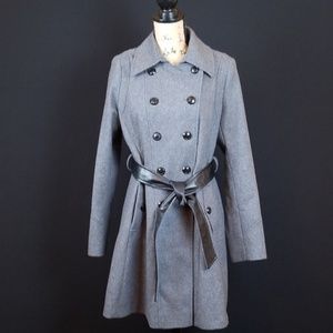 A.N.A A new Approach wool long double breast coat